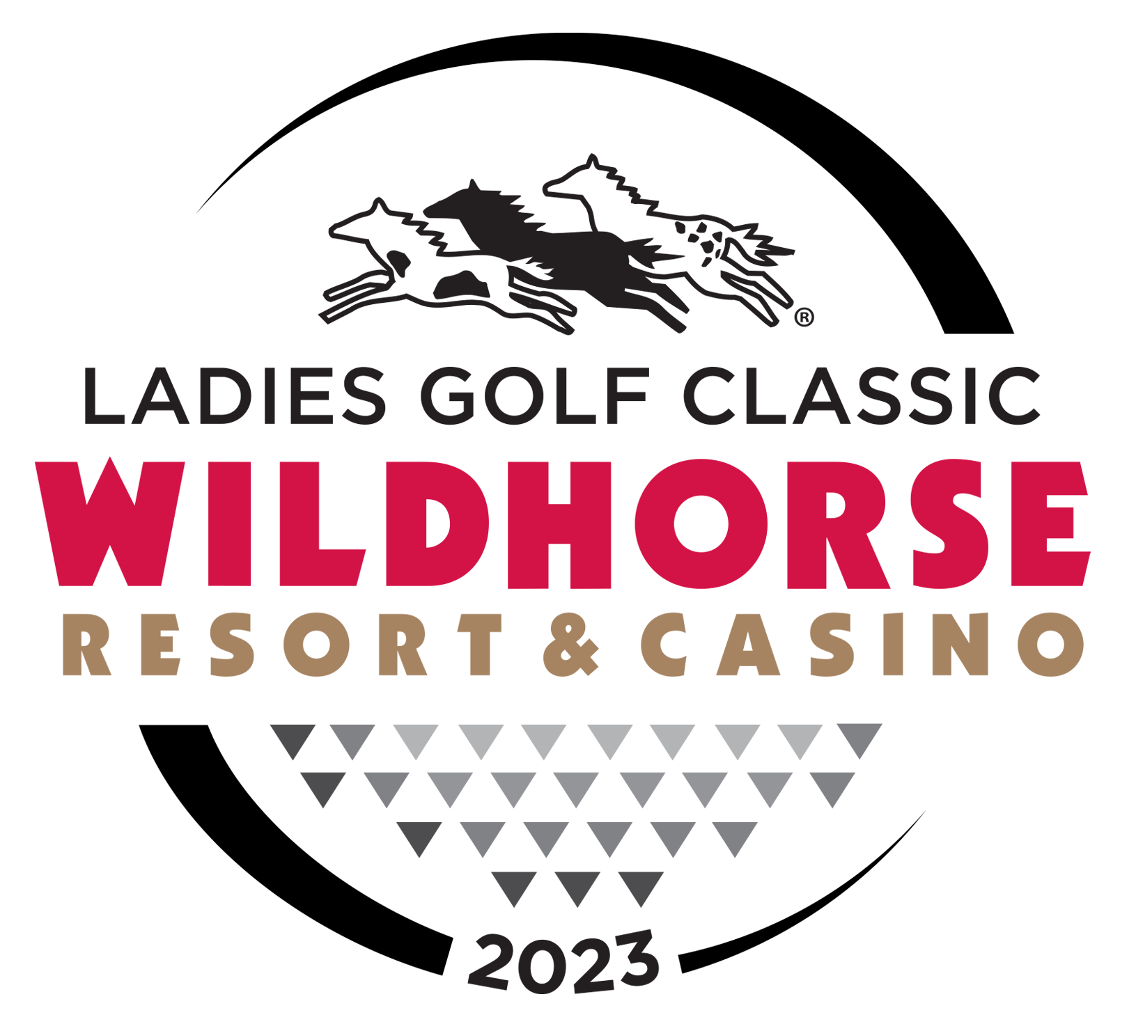 2023 WRC Ladies Wildhorse Classic Logo on white circle