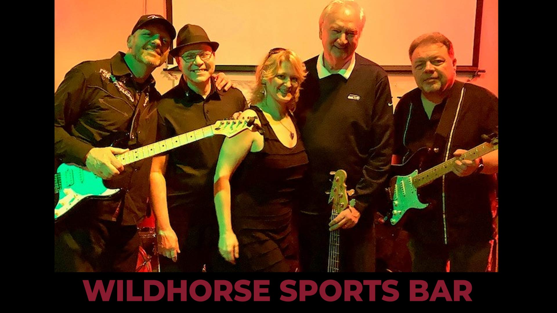 Raucous Band playing your favorite music at Wildhorse Sports Bar