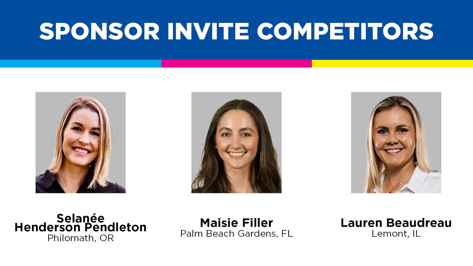 Epson Golf Sponsor Invite Competitors