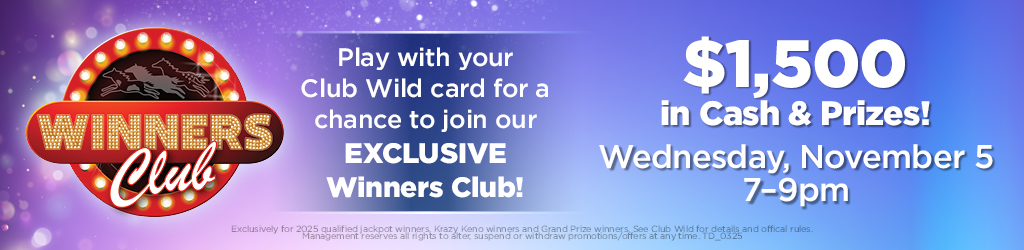 Winners Club on November 5