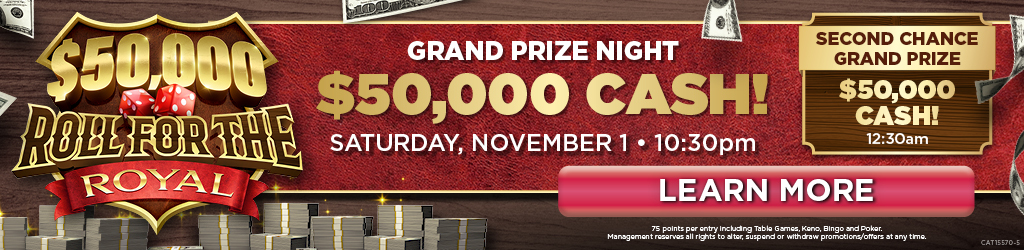 Roll for the Royal Grand Prize Drawing