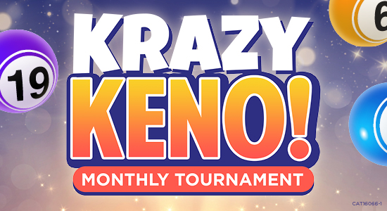 Keno Tournament every third Saturday