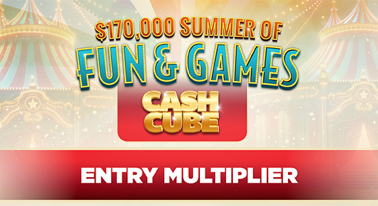 Cash Cube Promo entry multiplier